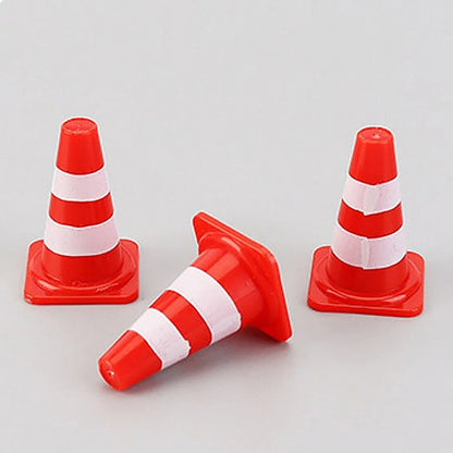 10PCS Mini Road Signs Traffic Cone Play Set