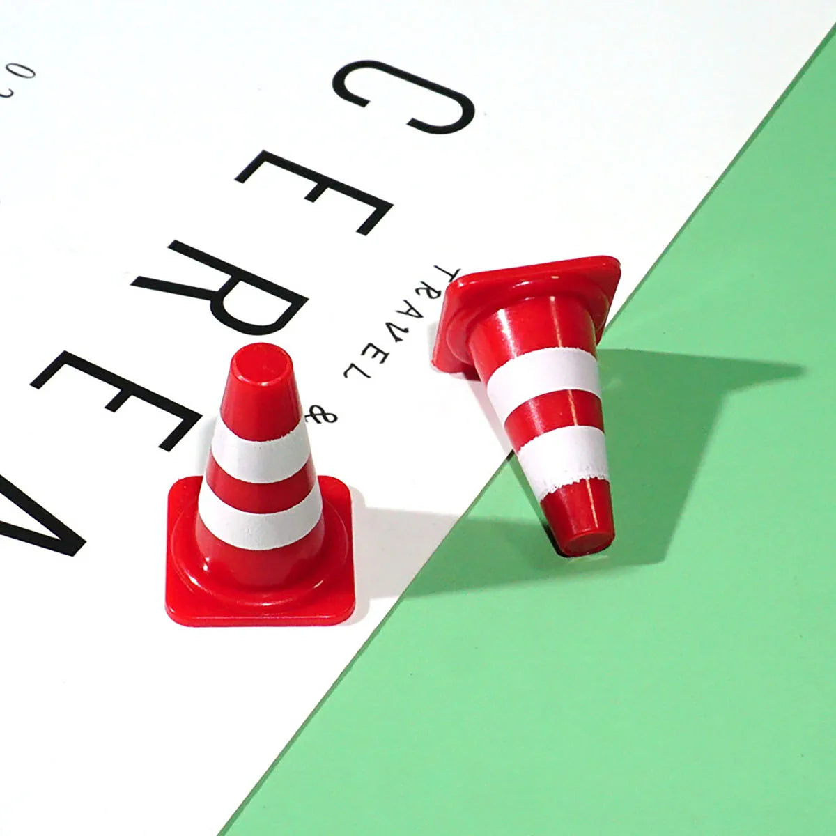 10PCS Mini Road Signs Traffic Cone Play Set